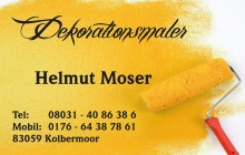 Visitenkarte Dekorationsmaler Helmut Moser